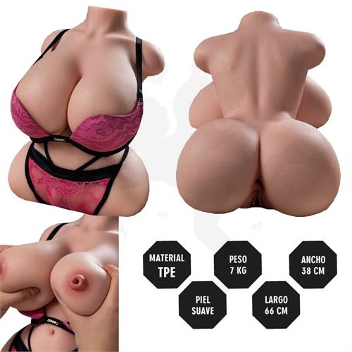 Medio Cuerpo Deluxe 7 KG Con senos realistas y textura Unica